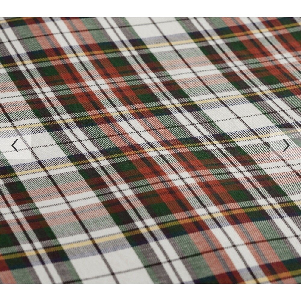 Pottery Barn Full/Queen Duvet Cover + 2 Pillowcases Denver Red Tartan Plaid Xmas - Picture 2 of 14